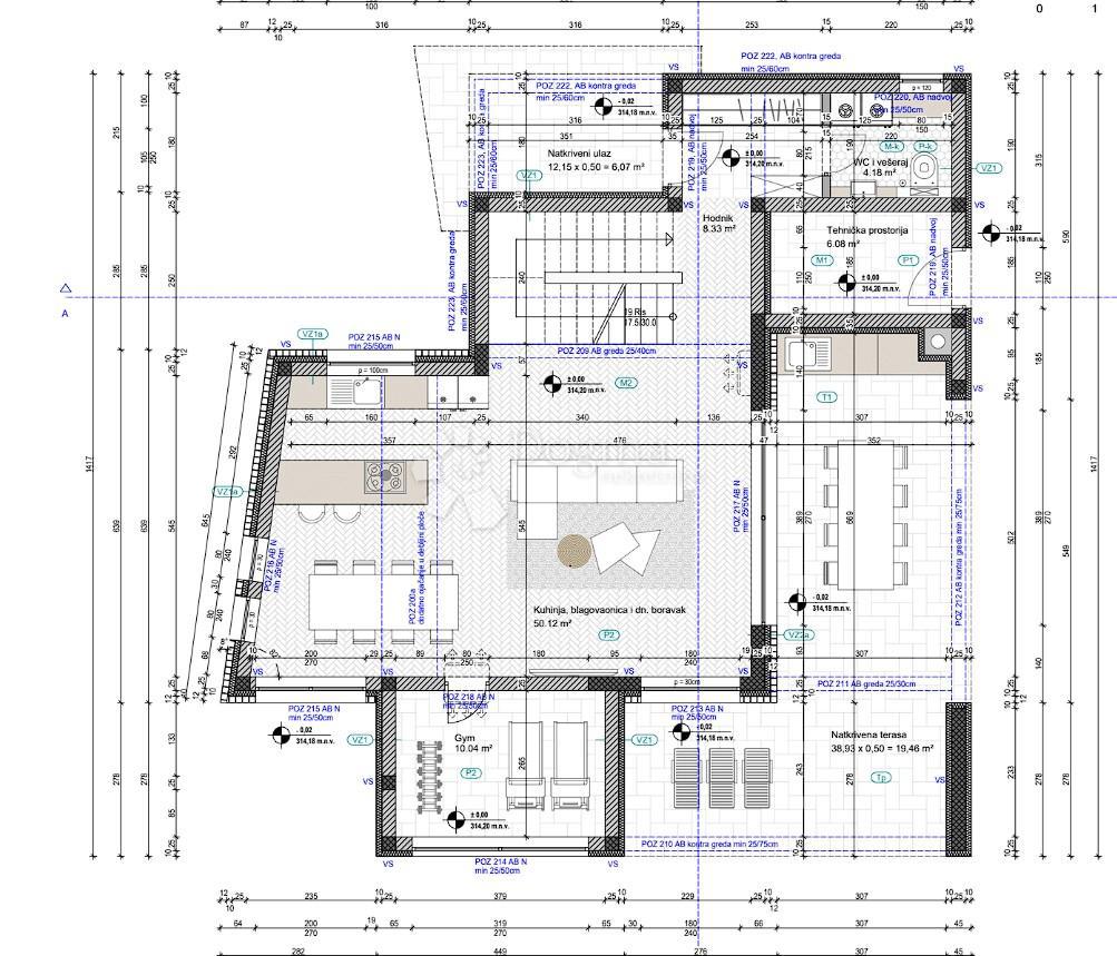 Zazidljivo zemljišče Tinjan, 1.153m2