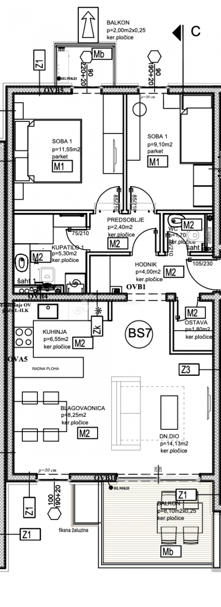 Stanovanje Dugopolje, 25m2