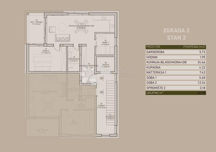 Stanovanje Poreč, 99m2