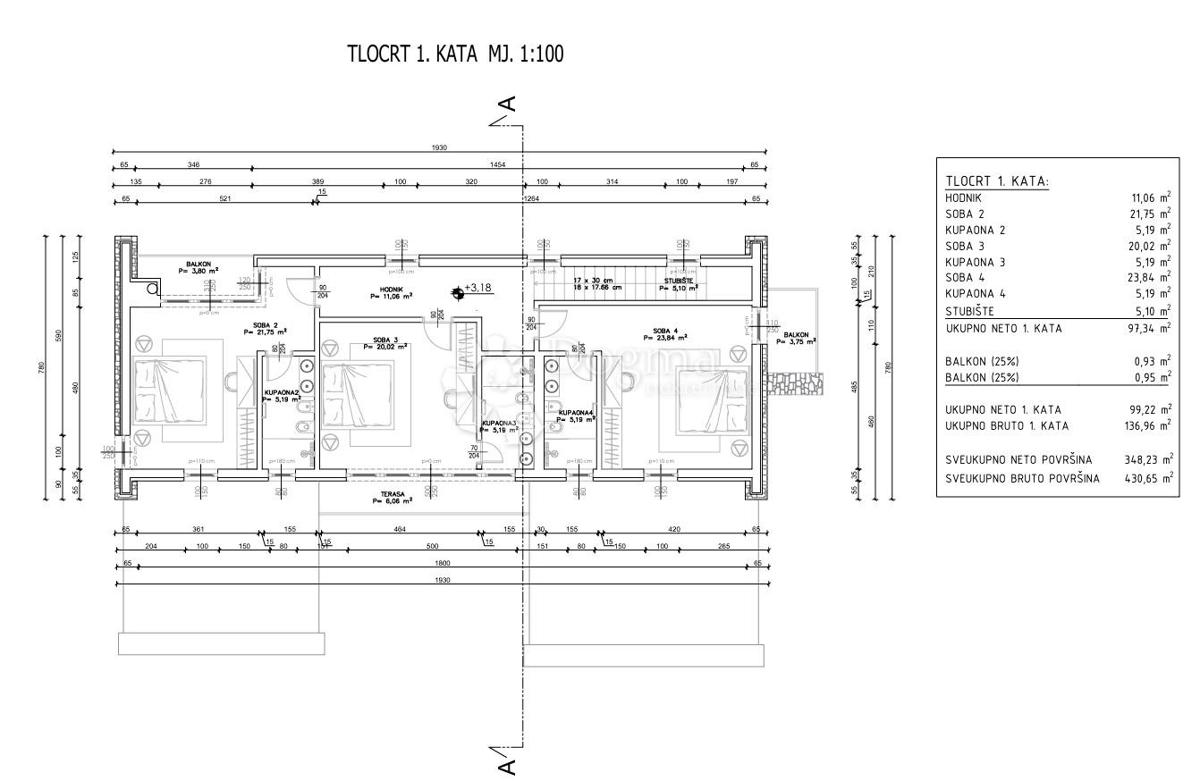 Zazidljivo zemljišče Kanfanar, 937m2