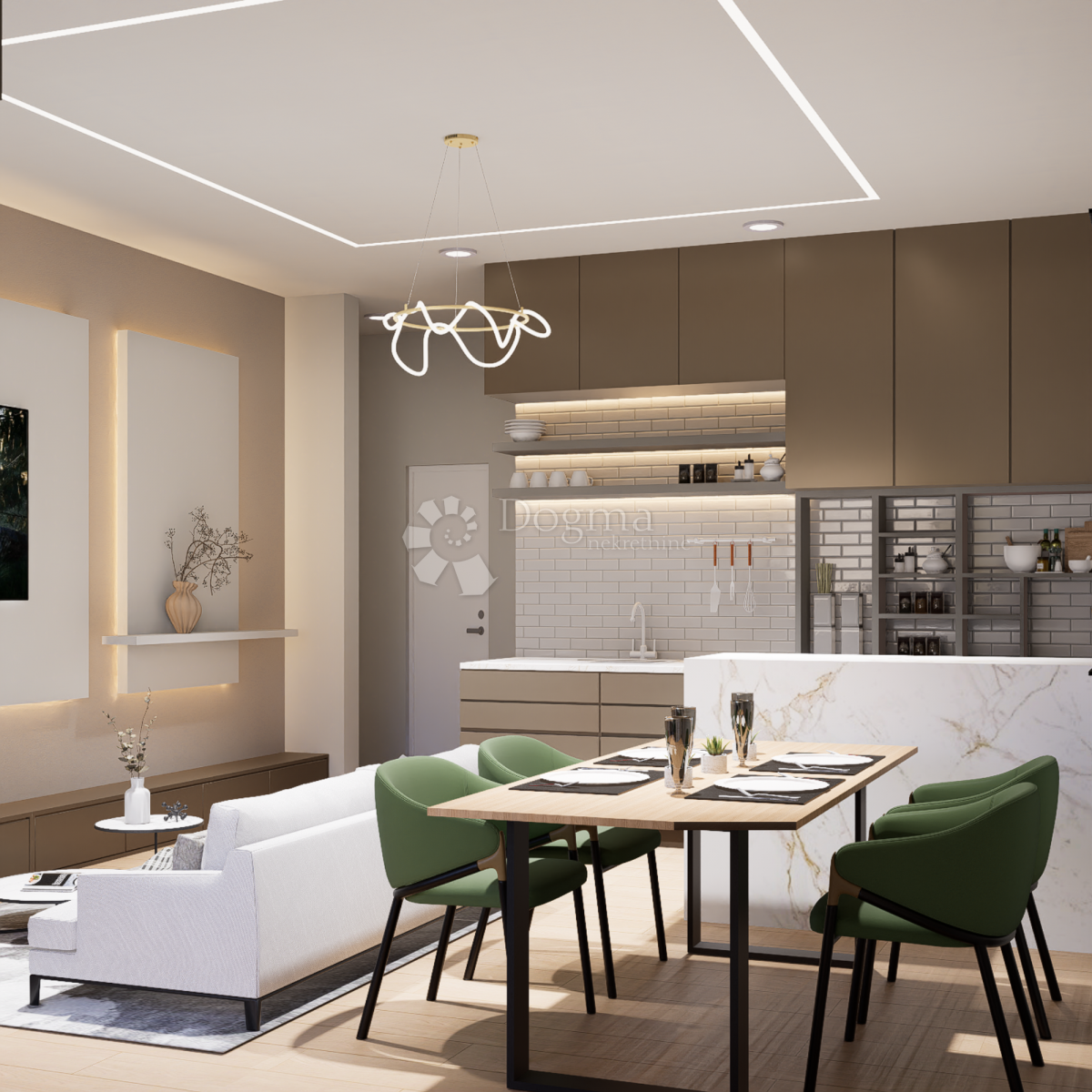 Moderno stanovanje z vrtom v Kaštel Starem - novogradnja v bližini morja