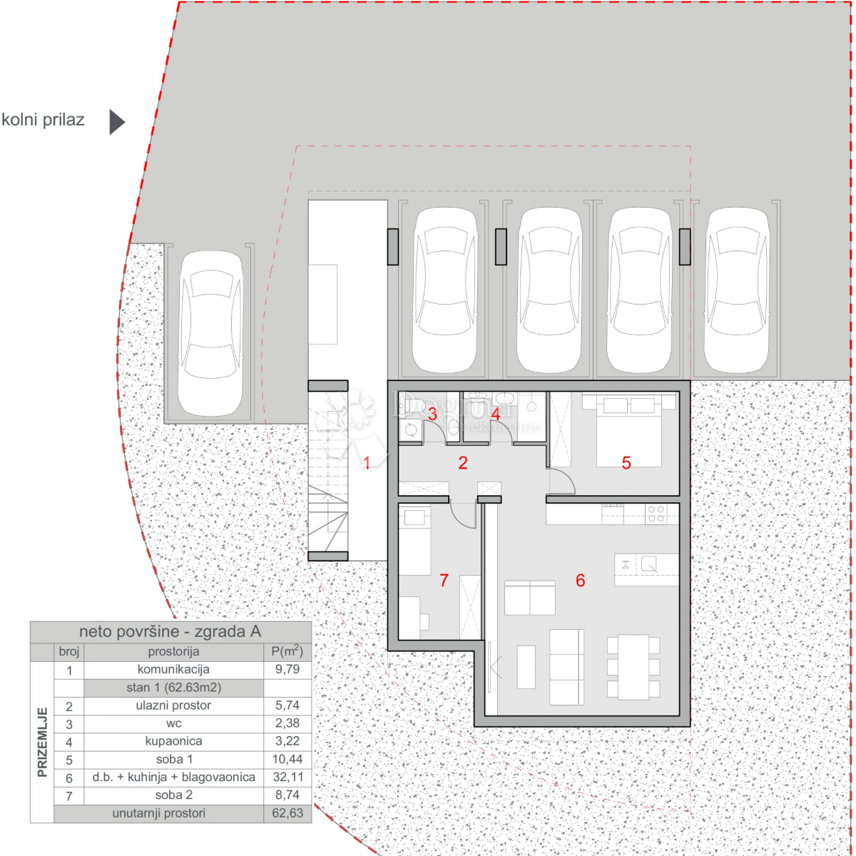 Moderno stanovanje z vrtom v Kaštel Starem - novogradnja v bližini morja