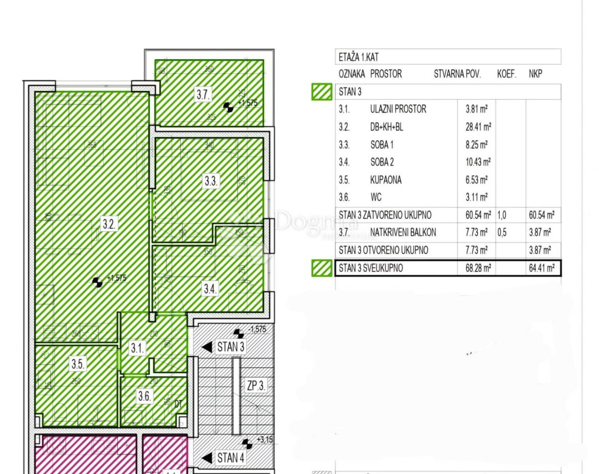 Stanovanje Laščina, Maksimir, 83,27m2