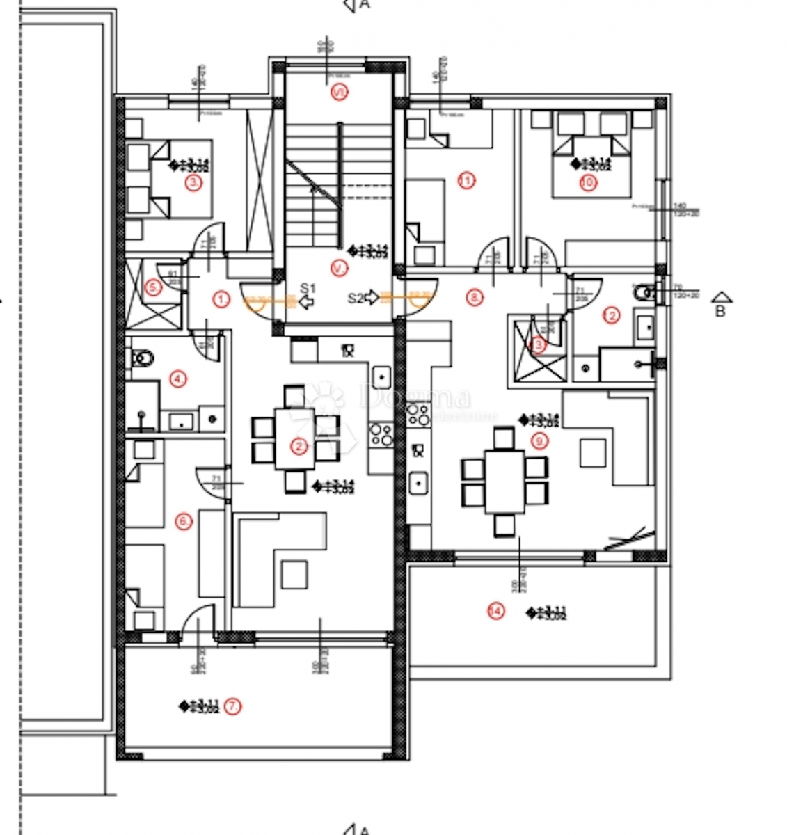 Stanovanje Brodarica, Šibenik - Okolica, 43,52m2