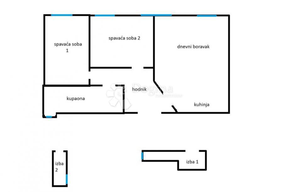 Stanovanje Centar, Rijeka, 65,55m2