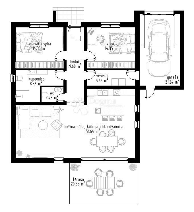 Hiša Cvjetno naselje, Osijek, 150m2