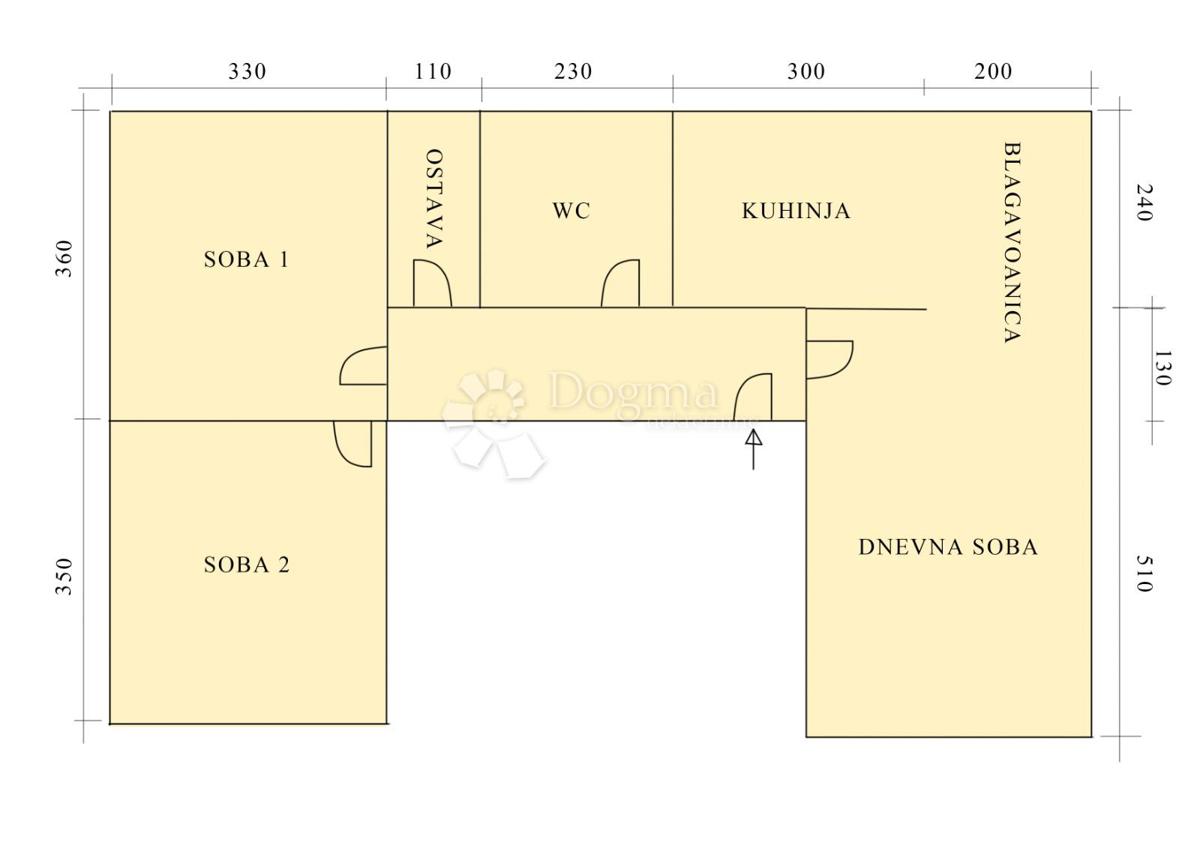 Stanovanje Gornji grad / Centar, Osijek, 64,48m2