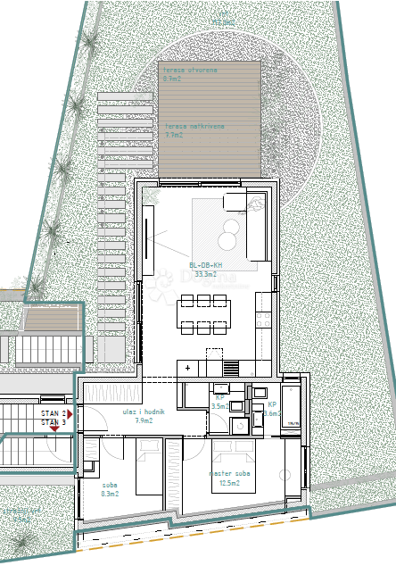 Stanovanje Črnomerec, 107m2