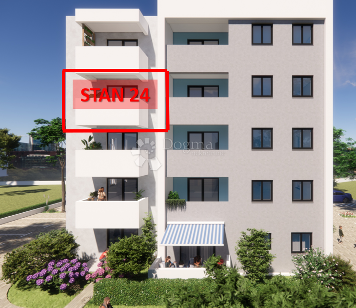 Stanovanje Monvidal, Pula, 54,96m2