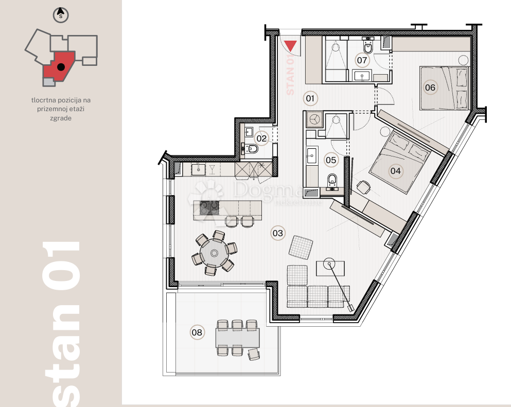 Stanovanje Jesenice, Dugi Rat, 96,79m2