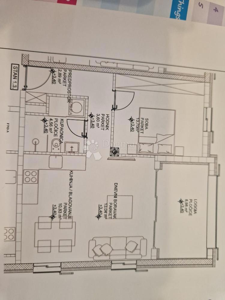 Apartma Cres, 74,97m2