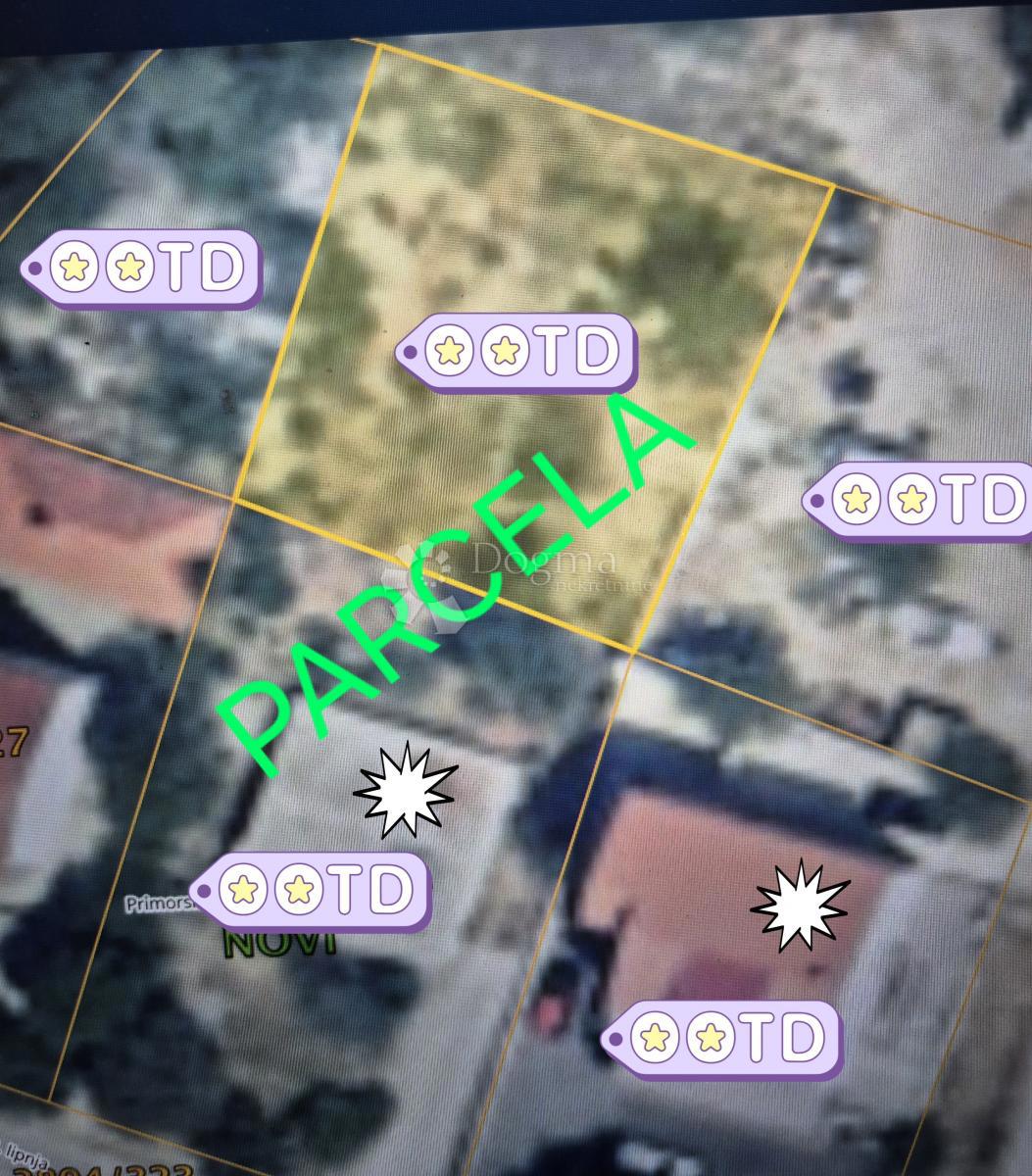 Zazidljivo zemljišče Novi Vinodolski, 1.198m2