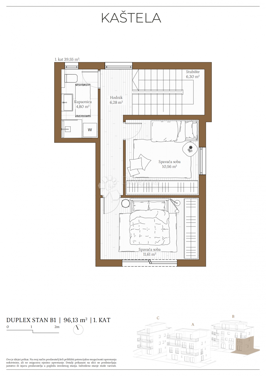 Stanovanje Kaštel Kambelovac, Kaštela, 79,86m2