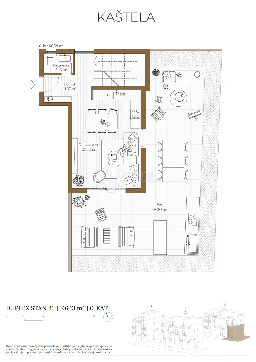 Stanovanje Kaštel Kambelovac, Kaštela, 79,86m2