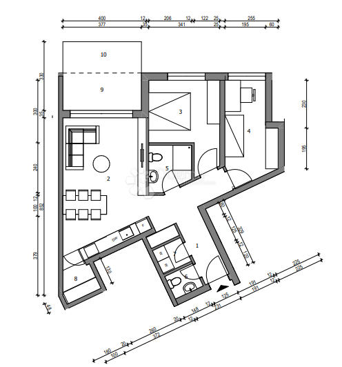 Stanovanje Sloboština, Novi Zagreb - Istok, 80,72m2