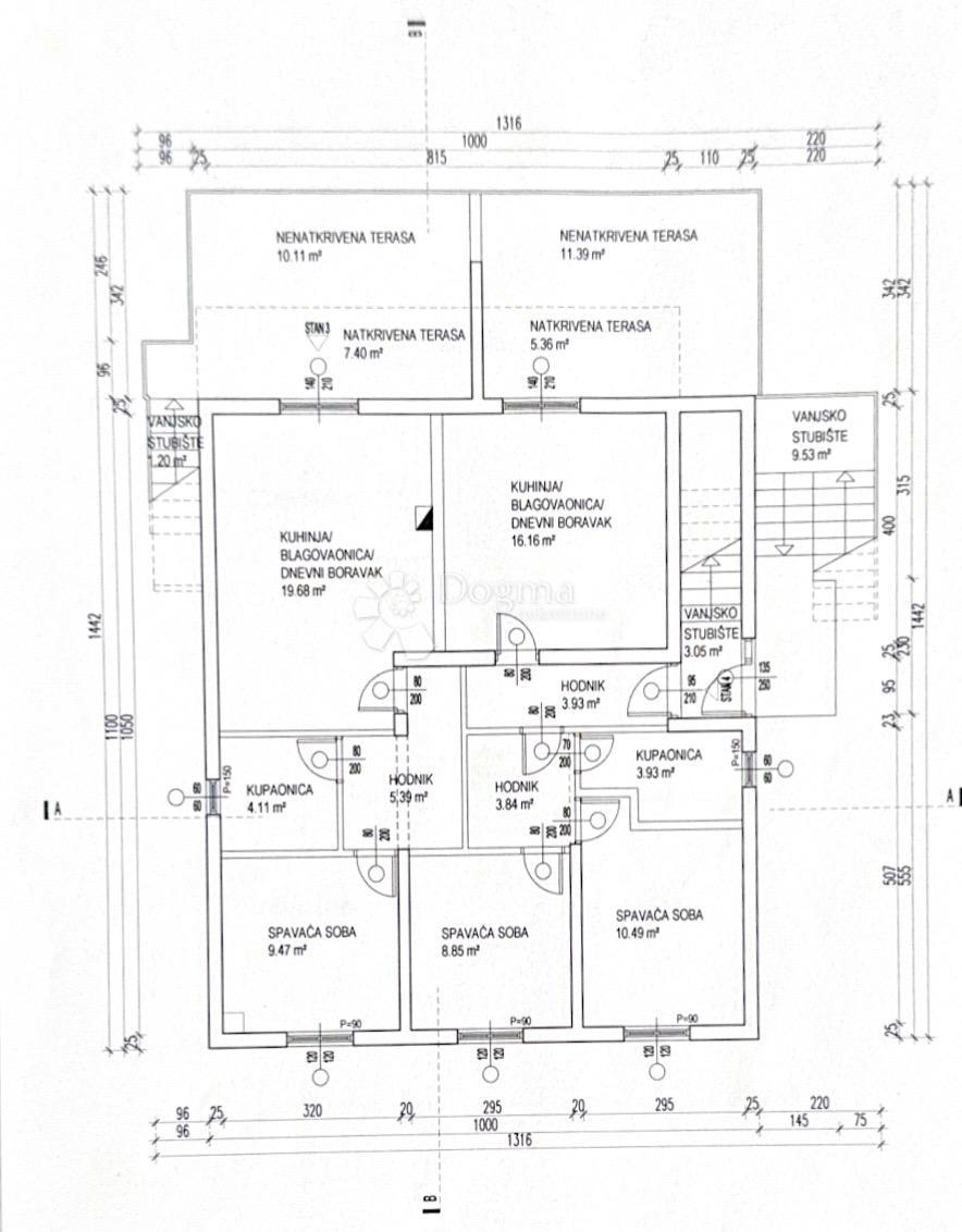 Hiša Okrug Gornji, Okrug, 125m2