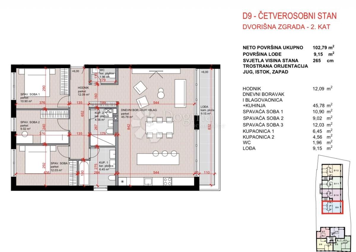 Stanovanje Laščina, Maksimir, 102,86m2
