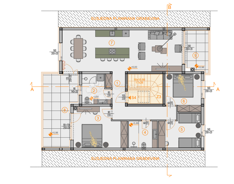 Stanovanje Štinjan, Pula, 66,27m2