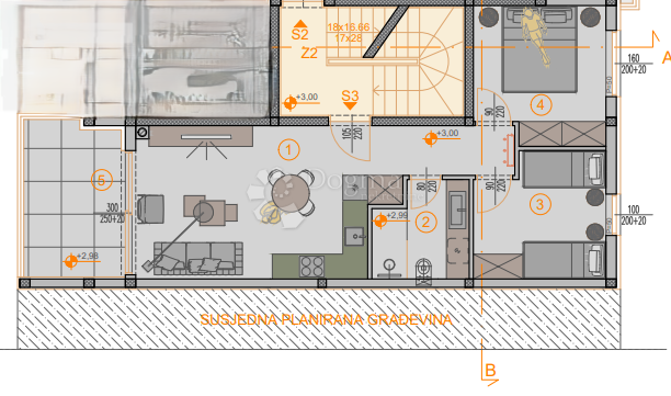 Stanovanje Štinjan, Pula, 66,27m2