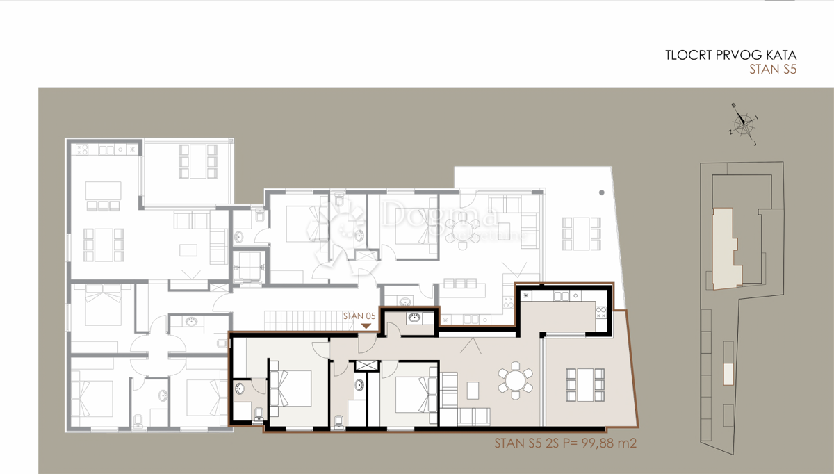 Stanovanje Privlaka, 99,88m2