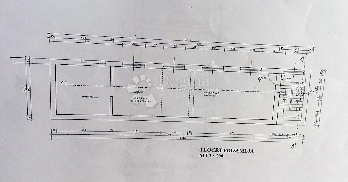 Poslovni prostor Pećine, Rijeka, 203m2