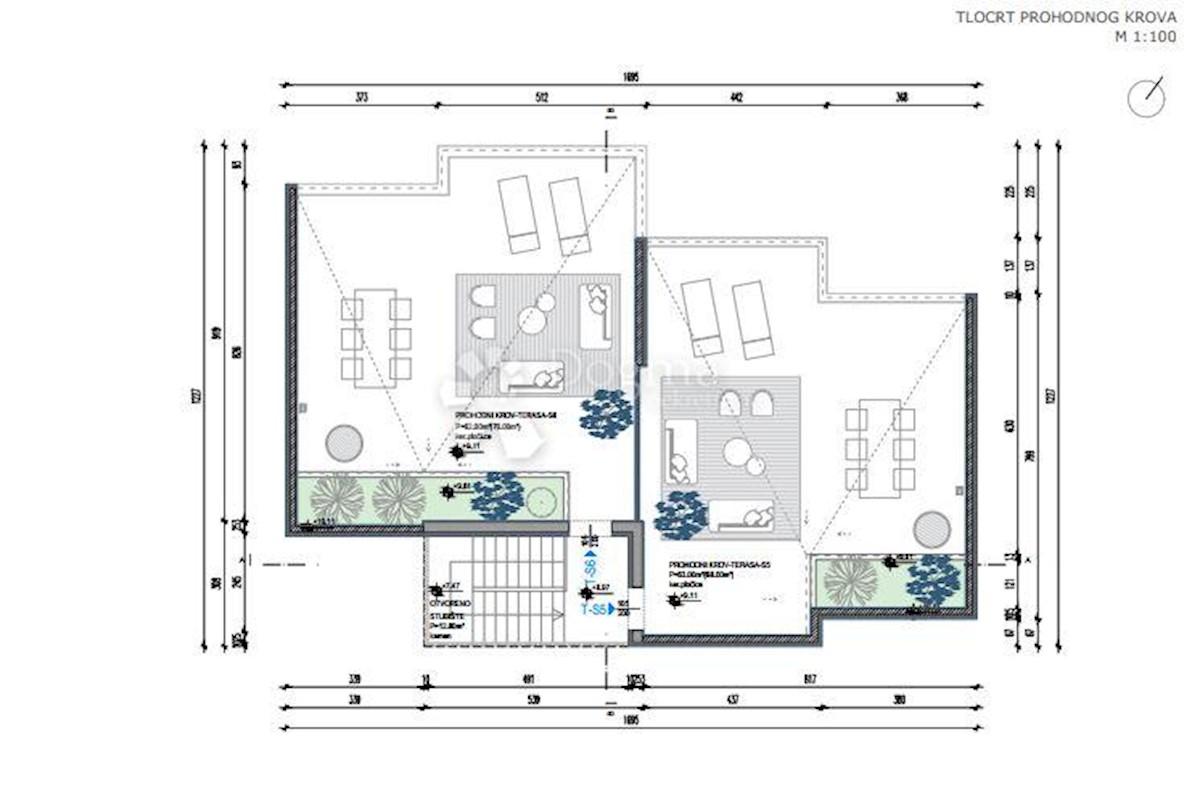 Stanovanje Okrug Gornji, Okrug, 96,20m2