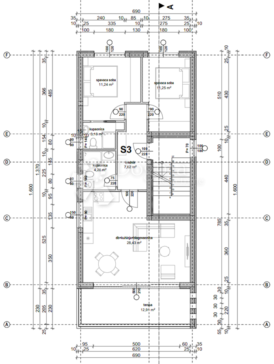 Stanovanje Vir, 48,51m2