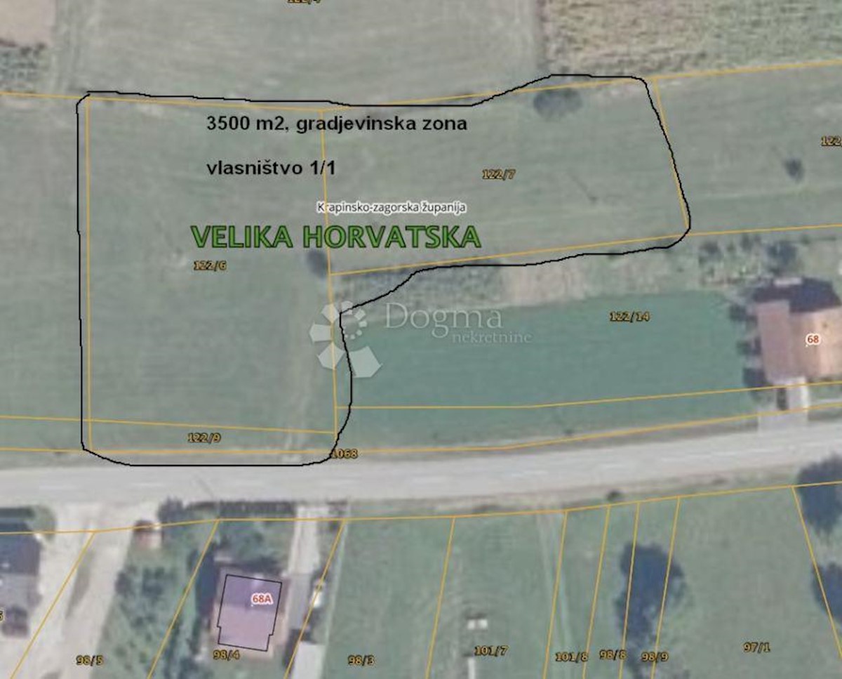 Zemljišče Velika Horvatska, Desinić, 3.500m2