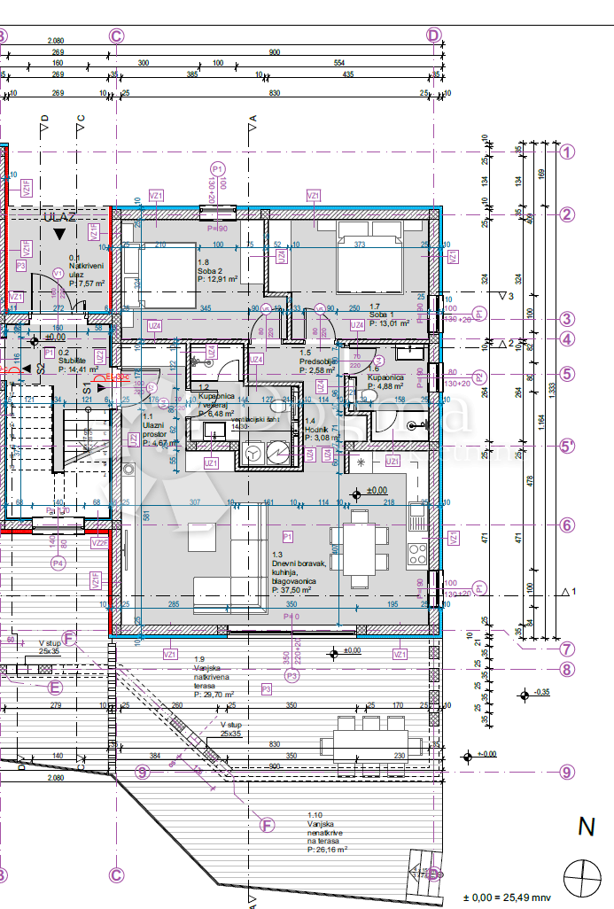 Stanovanje Tribunj, 105,50m2