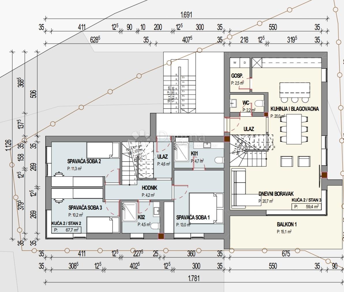 Stanovanje Pavlovac, Matulji, 148,10m2