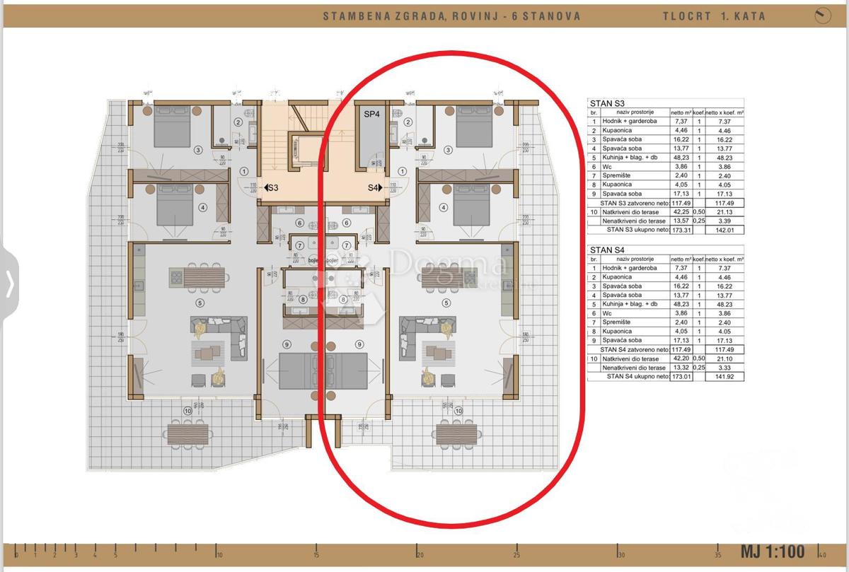 Stanovanje Rovinj, 142m2