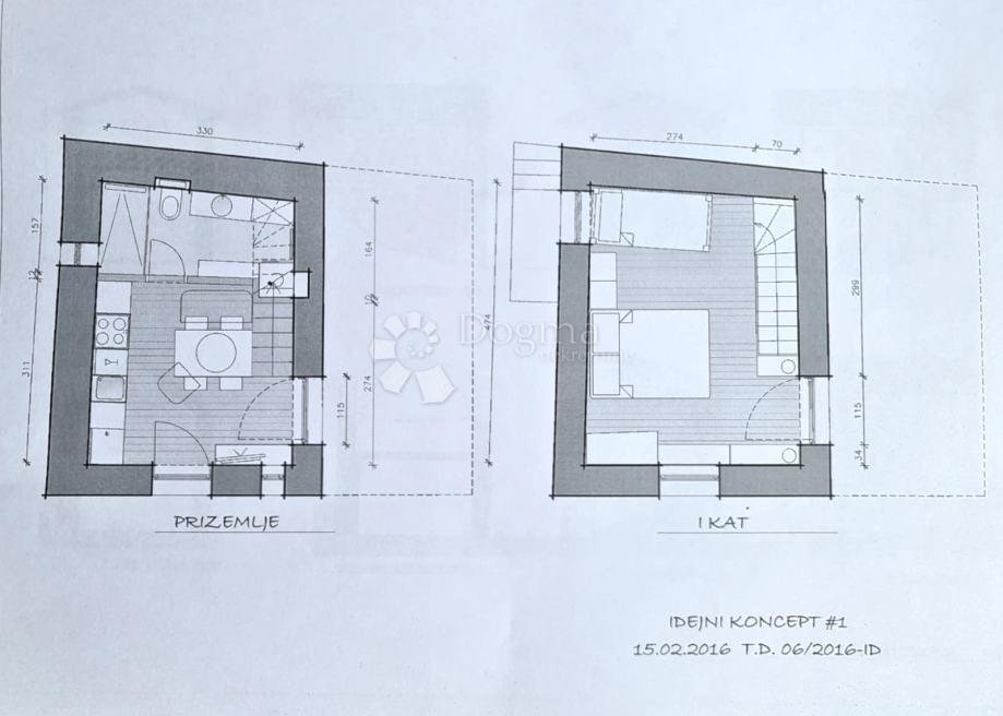 Hiša Brela, 45m2