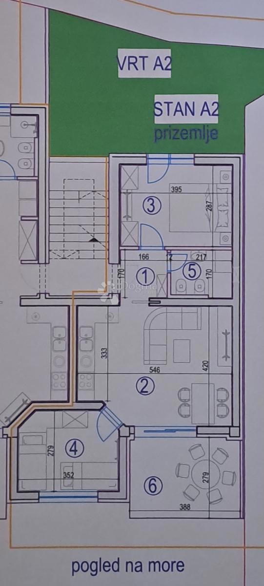 Stanovanje Pag, 63,56m2