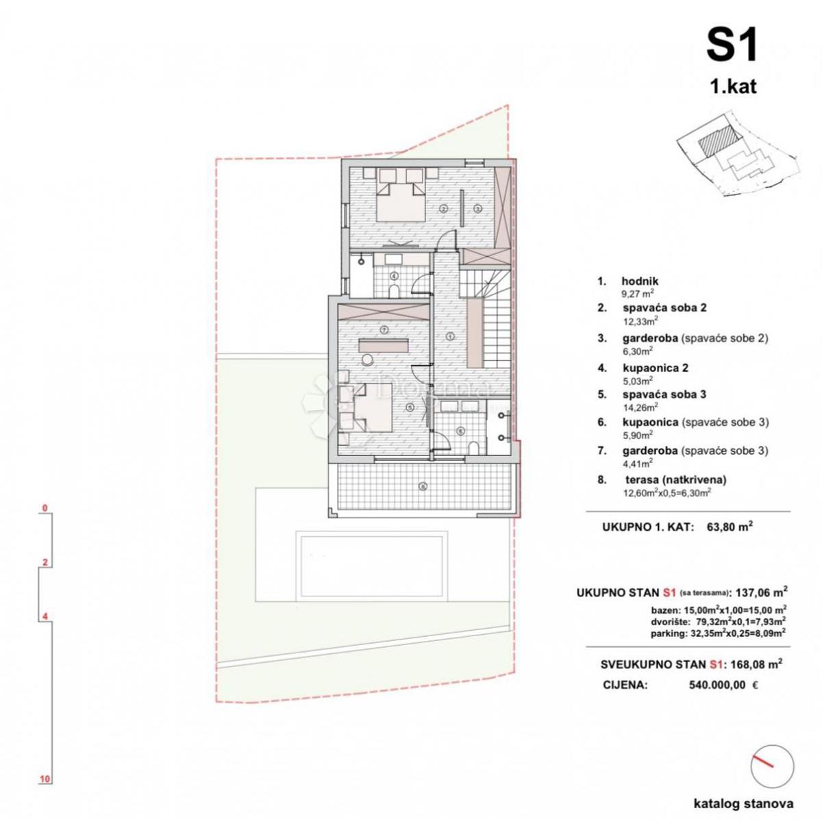 Stanovanje Vodice, 204,04m2