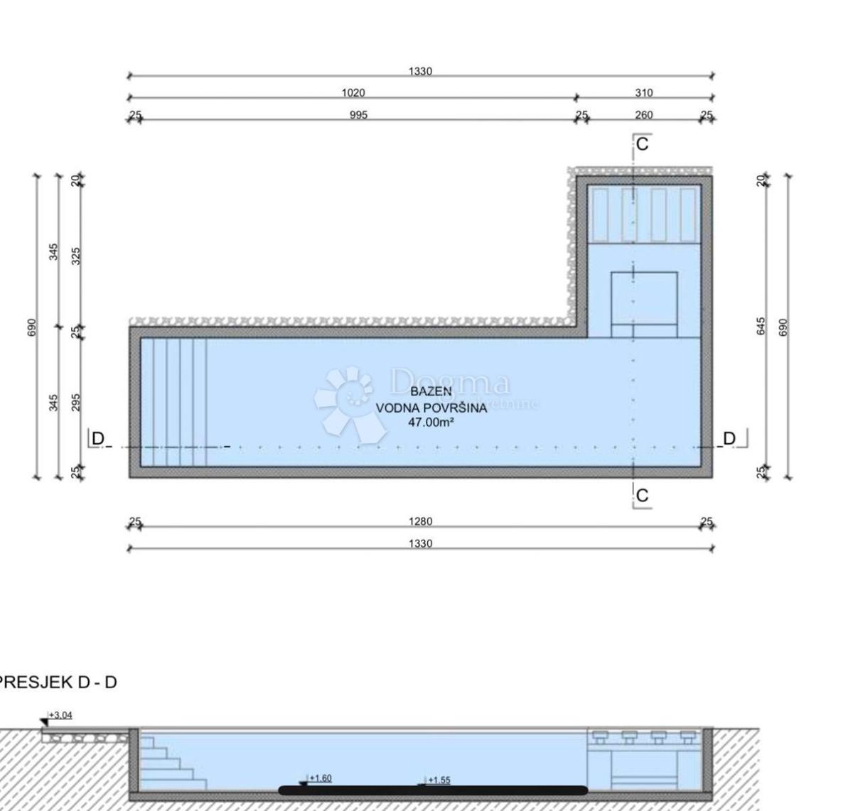 Hiša Pješčana Uvala, Medulin, 550m2