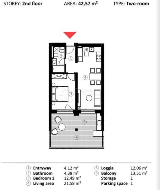 Stanovanje Umag, 66,90m2