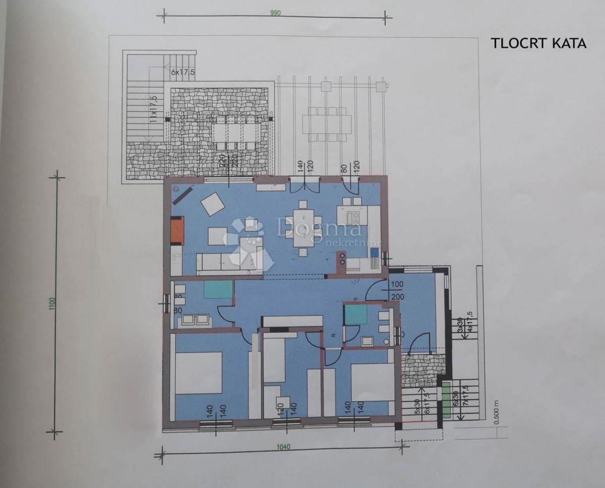 Hiša Monteserpo - Komunal, Pula, 250m2