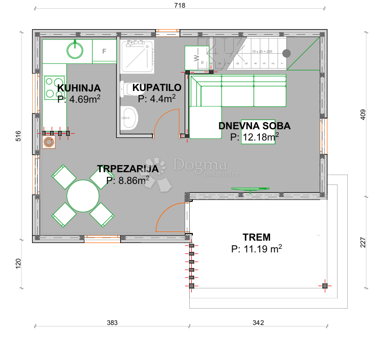 Hiša Centar, Samobor, 85,63m2