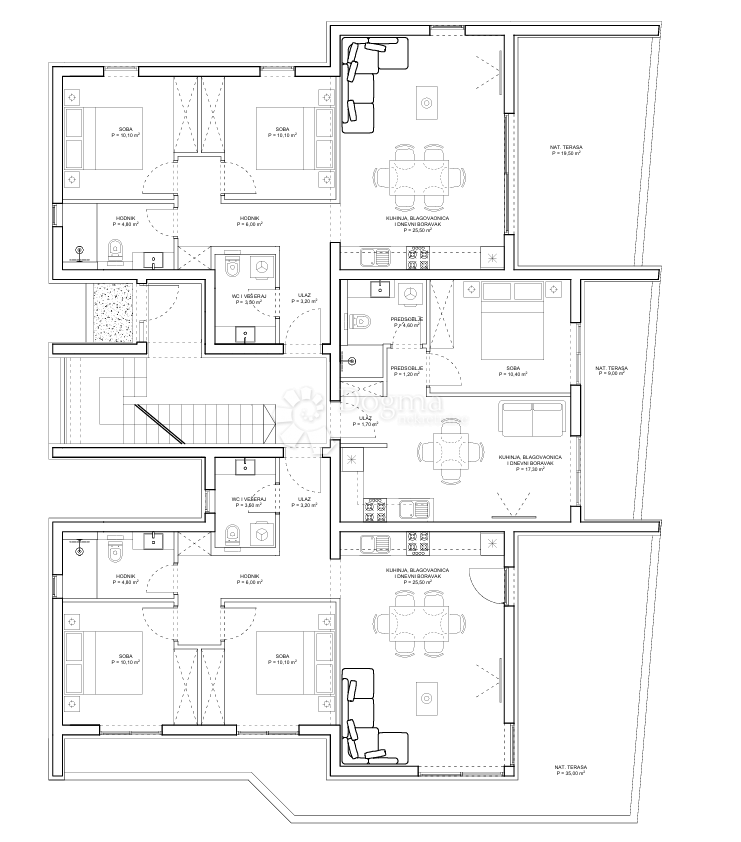Stanovanje Bili brig, Zadar, 56,26m2