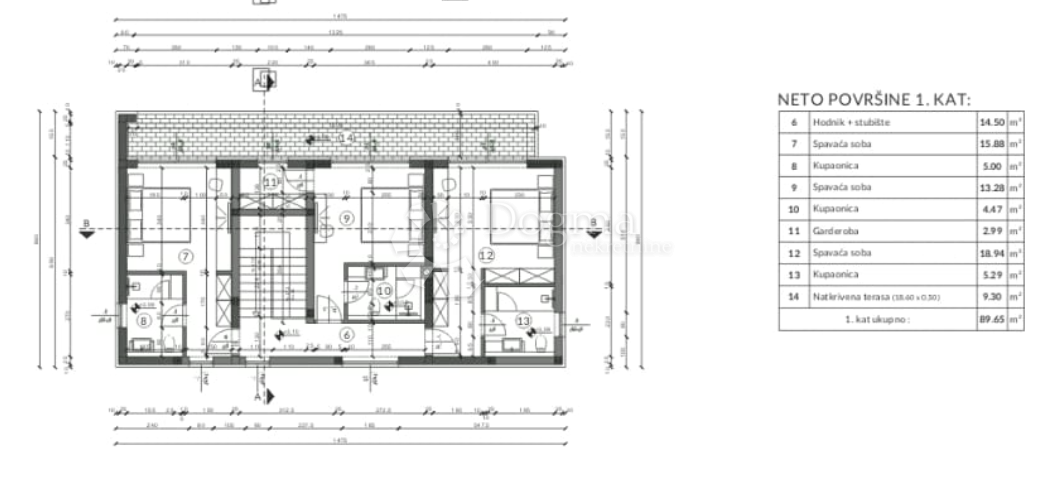 Hiša Valtura, Ližnjan, 165,81m2
