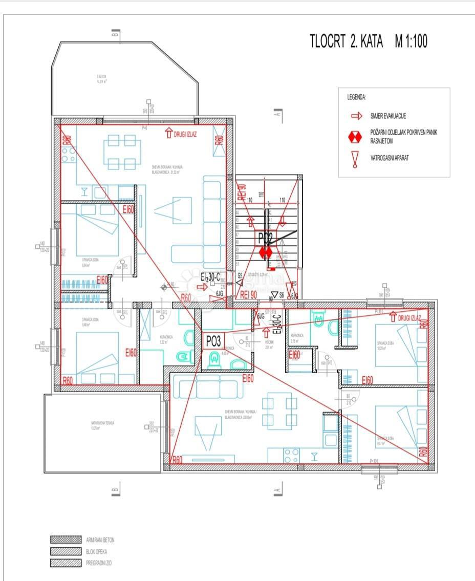 Stanovanje Okrug Gornji, Okrug, 59,64m2