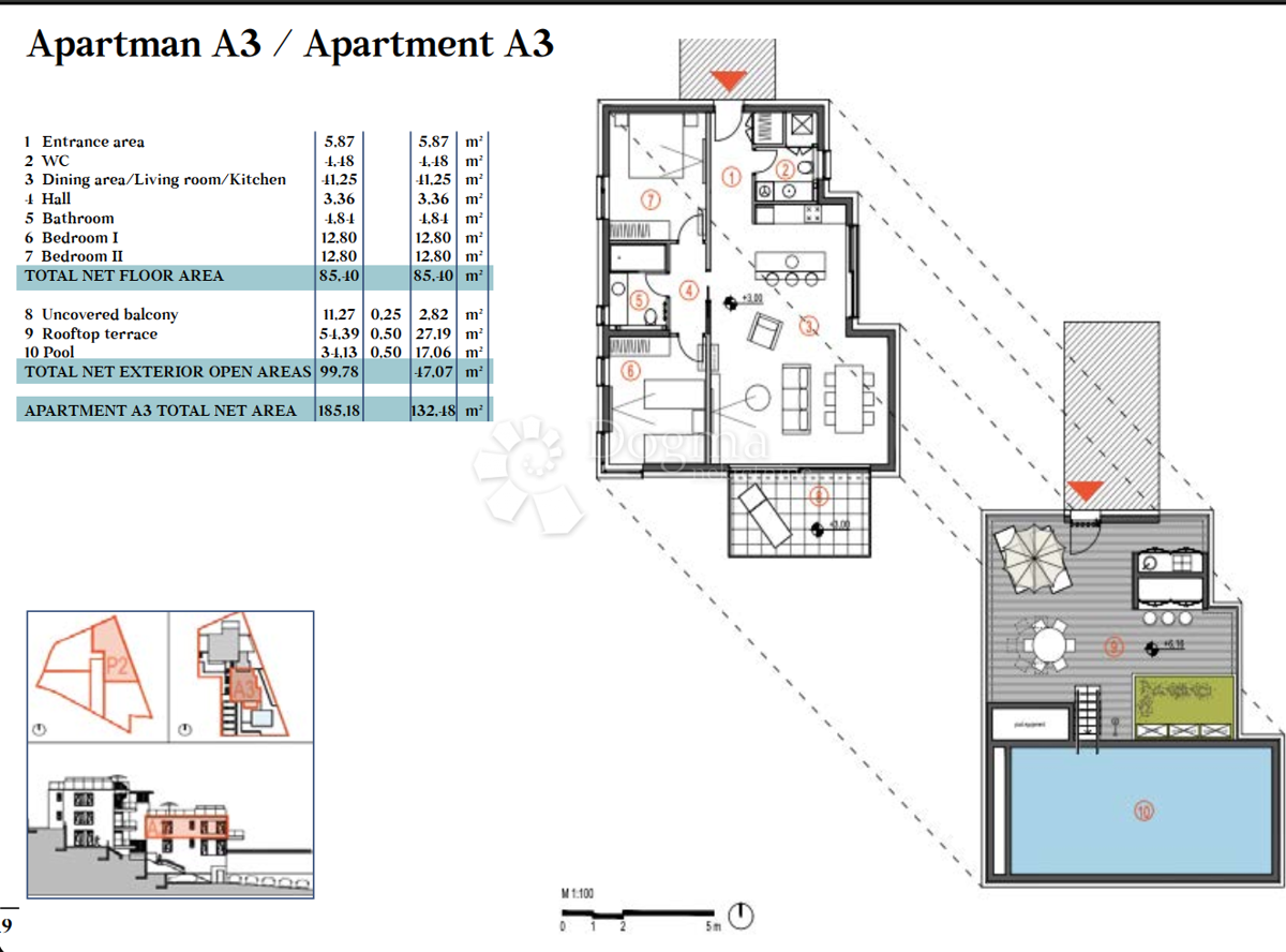 Stanovanje Primošten, 140m2