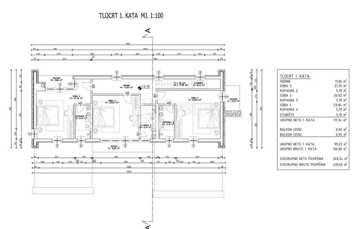 Zazidljivo zemljišče Kanfanar, 937m2