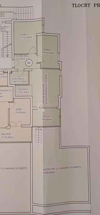 Apartma Novalja, 58m2