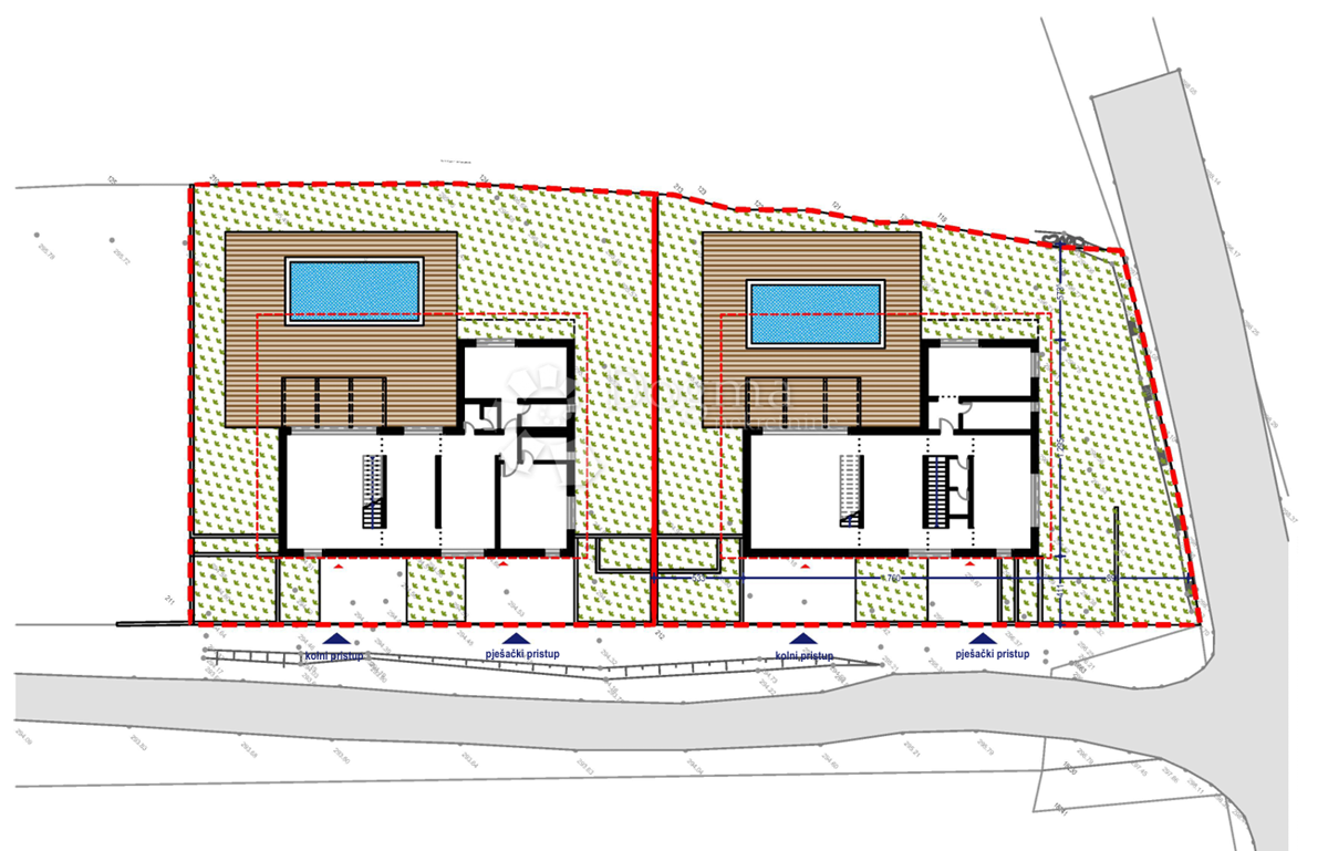 Prodaja gradbenega zemljišča z gradbenim dovoljenjem – Kanfanar, Istra