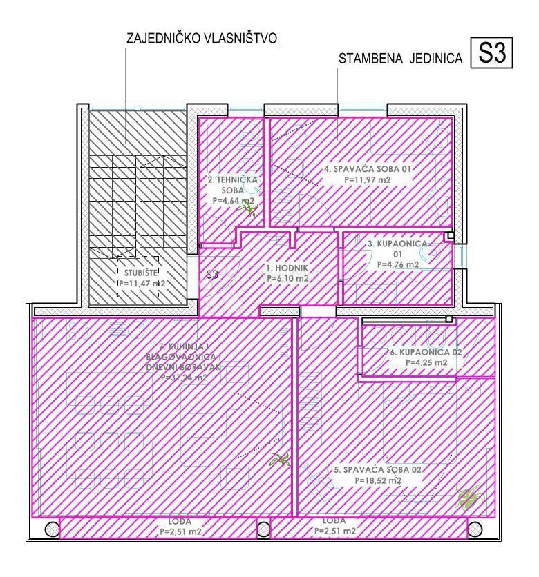 Stanovanje Diklo, Zadar, 134,10m2