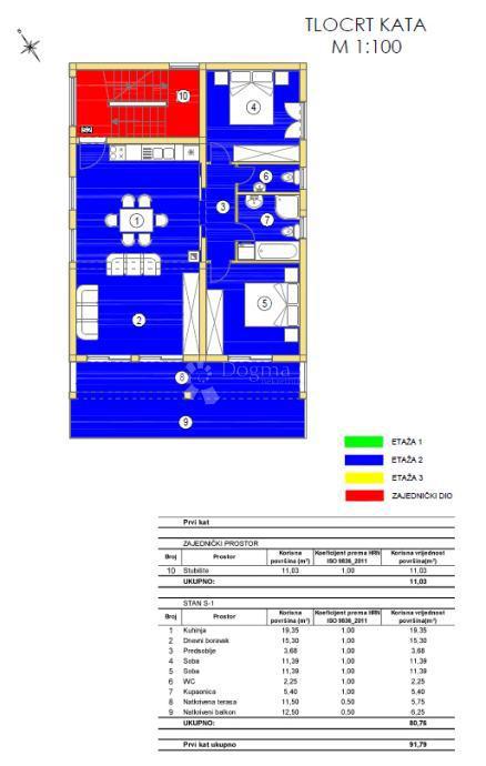 Stanovanje Petrčane, Zadar - Okolica, 80,76m2