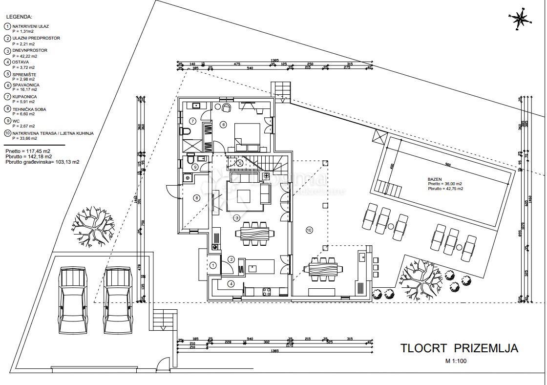 Zazidljivo zemljišče Sveti Lovreč, 964m2