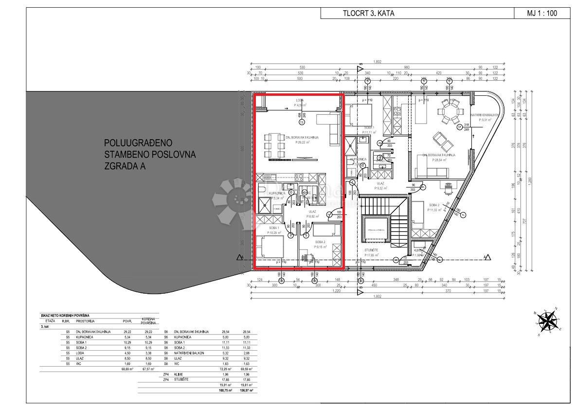 Stanovanje Tar, Tar-Vabriga, 64,57m2