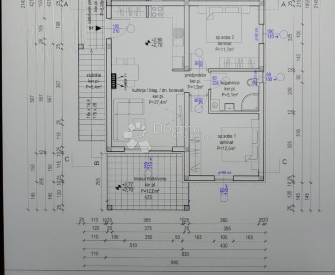 Apartma Vir, 64,20m2